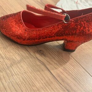 Red Glitter Character Shoes